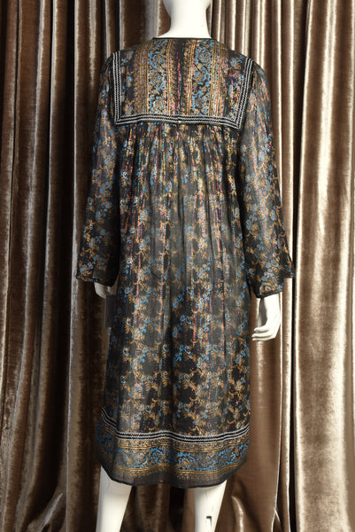Daria 70s Rainbow Lurex Indian Dress