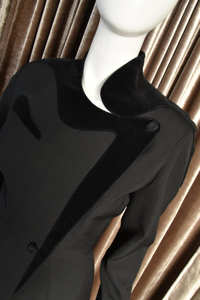Thierry Mugler 80s Sculptural Skirt Suit