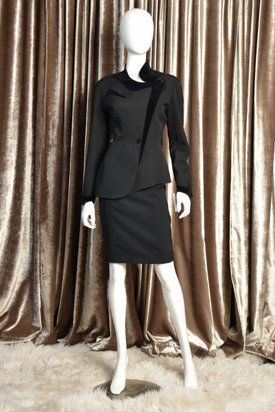 Thierry Mugler 80s Sculptural Skirt Suit