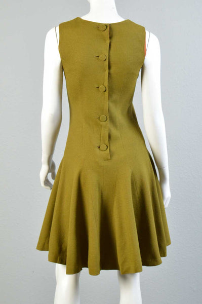 Mina 60s Gored Button Back Dress