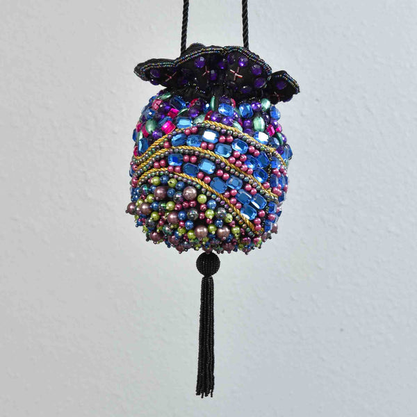 Jannie Jeweled 80s Flapper Bag