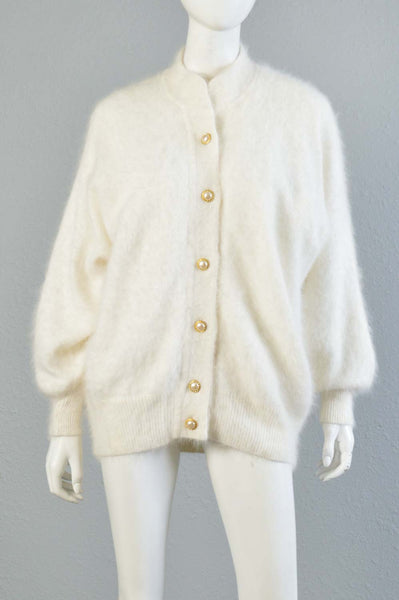 Paloma 80s Angora Cardigan Sweater