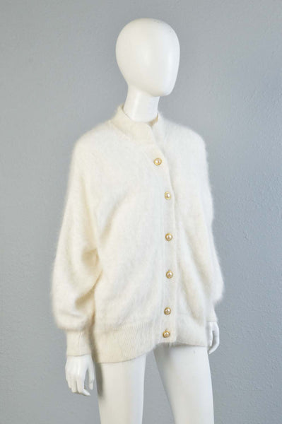 Paloma 80s Angora Cardigan Sweater