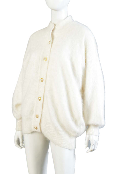 Paloma 80s Angora Cardigan Sweater