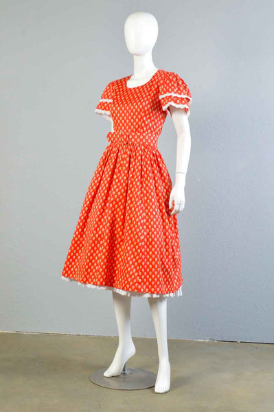 Carlisle Room 80s French Cotton Dress