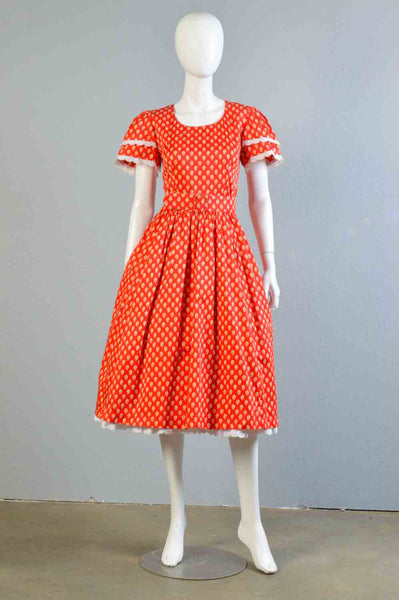 Carlisle Room 80s French Cotton Dress