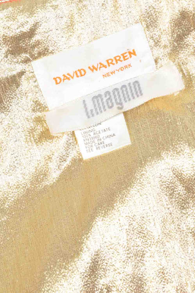 David Warren 80s Metallic Jacket Dress