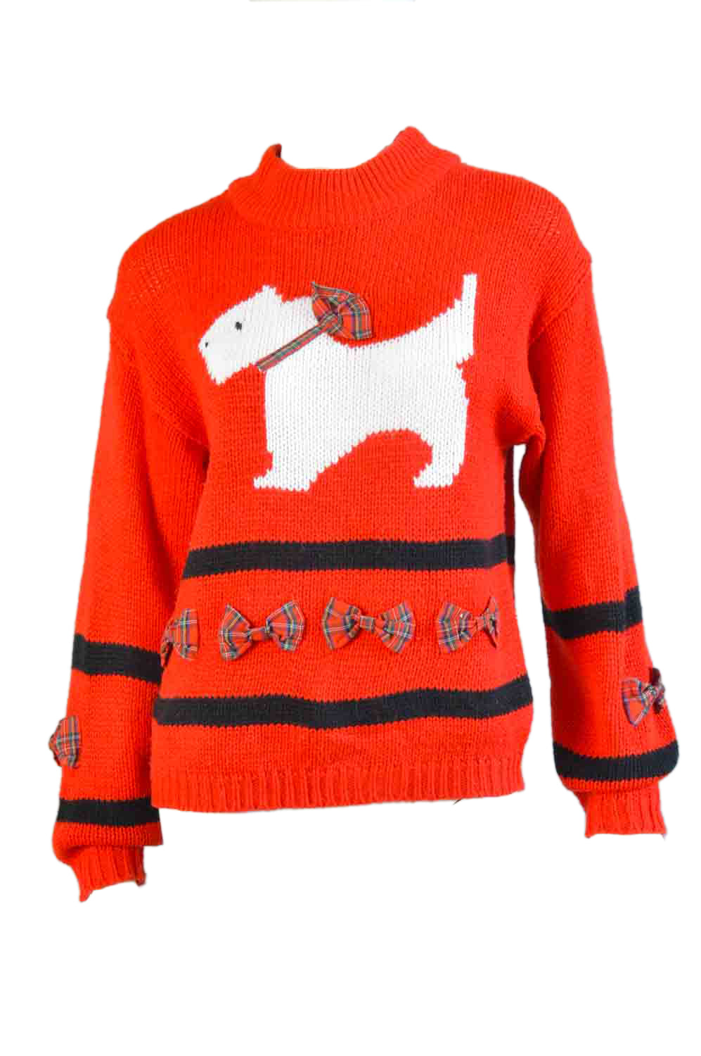 Scotty Dog 80s Holiday Sweater