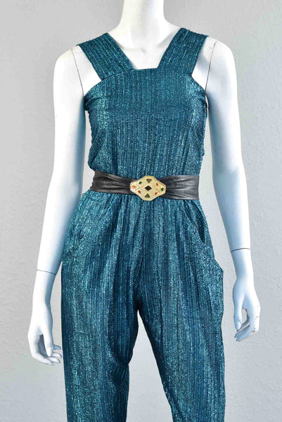 Donna 70s Metallic Jumpsuit