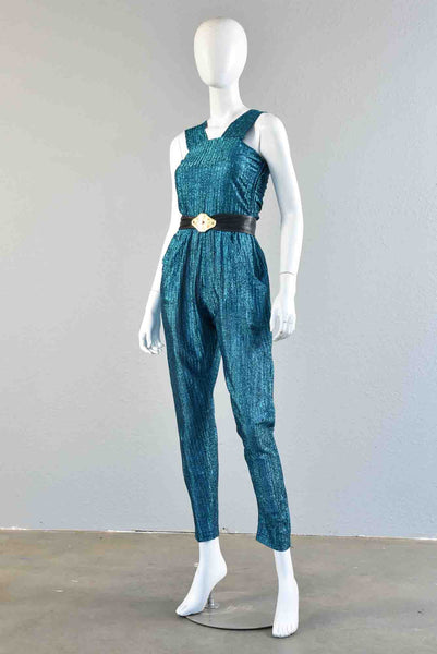 Donna 70s Metallic Jumpsuit