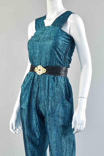 Donna 70s Metallic Jumpsuit