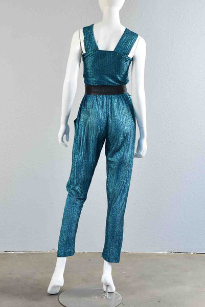 Donna 70s Metallic Jumpsuit