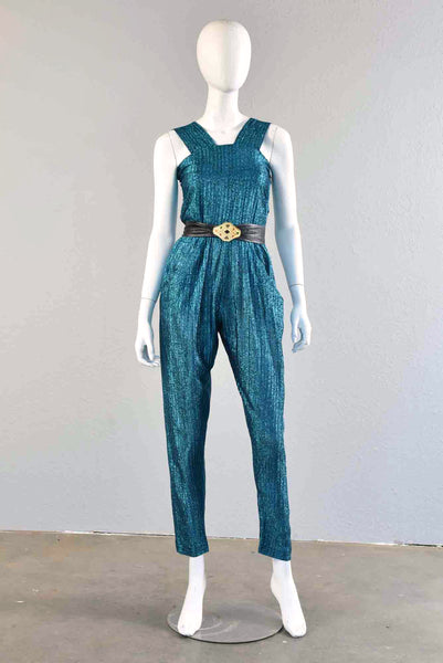 Donna 70s Metallic Jumpsuit