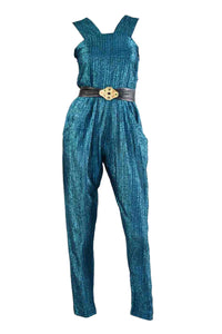 Donna 70s Metallic Jumpsuit