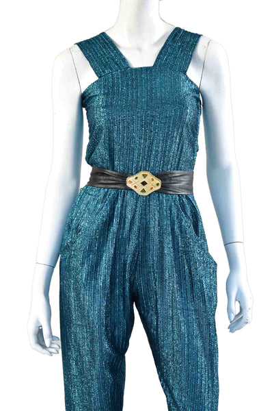 Donna 70s Metallic Jumpsuit