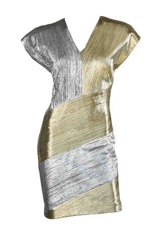 Fontana Italian Metallic Cocktail Dress