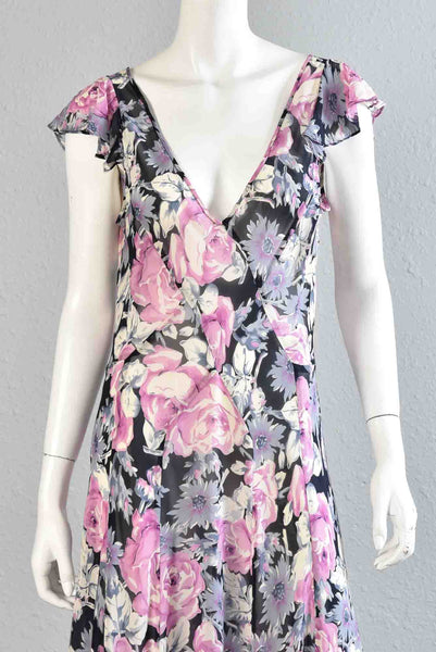 Paulina 90s Bias Cut Silk Dress