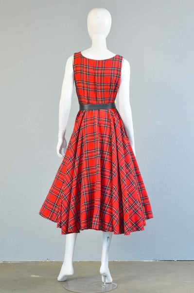 Cara Y2K Plaid Flannel Dress