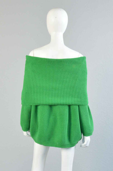 DKNY 90s Off the Shoulder Sweater