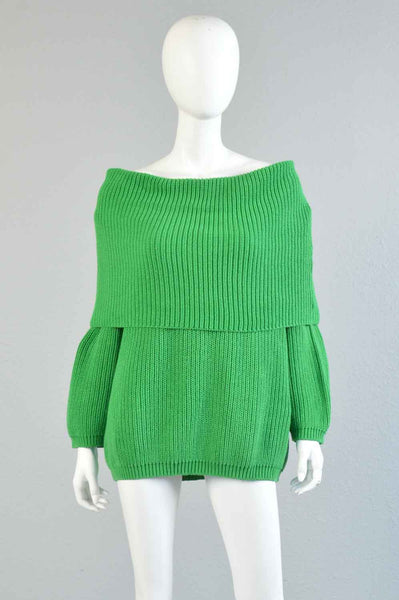 DKNY 90s Off the Shoulder Sweater