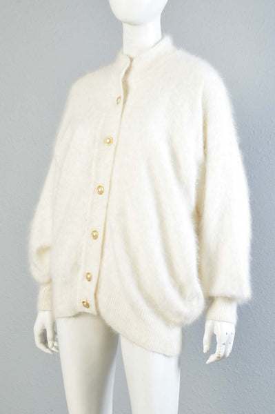 Paloma 80s Angora Cardigan Sweater