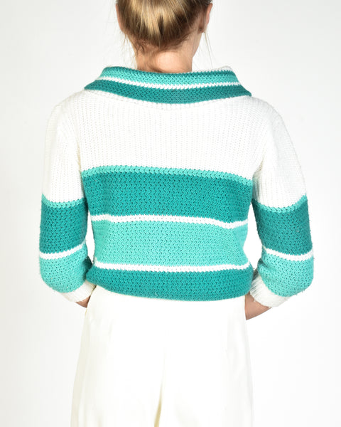 Darla 60s Sporty Striped Sweater