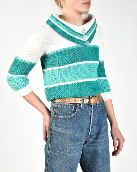 Darla 60s Sporty Striped Sweater