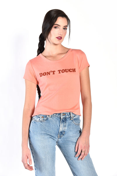 DON'T TOUCH 70s Pink T-Shirt