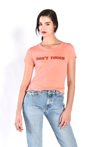 DON'T TOUCH 70s Pink T-Shirt