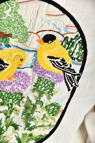 Oiseau 70s Embroidered Goldfinch Shirt