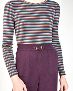 Polly 70s Striped Top