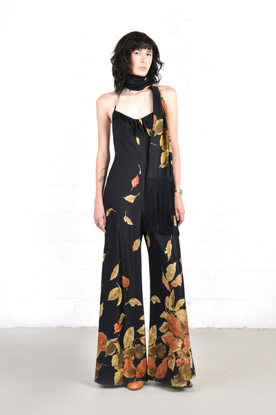 Gusty Falling Leaves Jumpsuit & Scarf