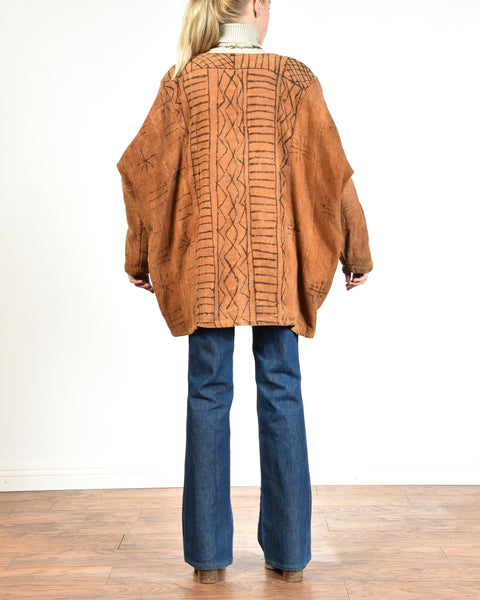 Grace Mudcloth Hand Dyed 80s jacket