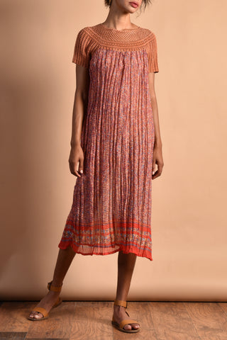 Gaia 90s Gauze + Crochet Indian Dress