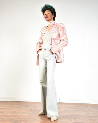 Calvin Klein 80s Bengal Striped Linen Blazer – Bustown Modern