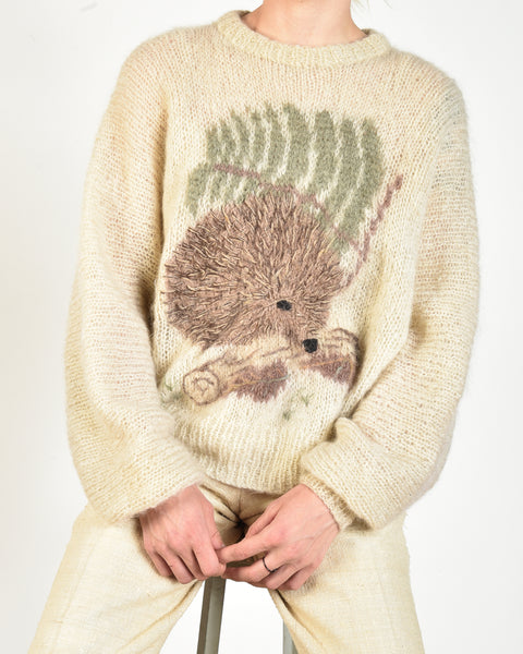 Herbert the Hedgehog 1980s Mohair Sweater