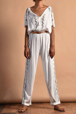 Palmer 80s Balinese Cut Out Jumpsuit