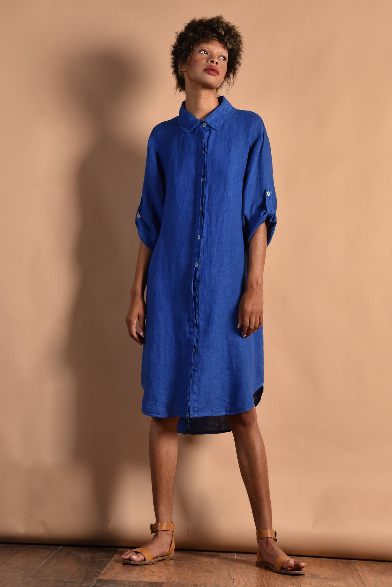 Evan 80s Italian Linen Shirt Dress – Bustown Modern