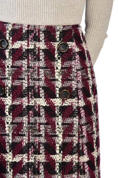 Gladys English Made Tweed Wool Skirt