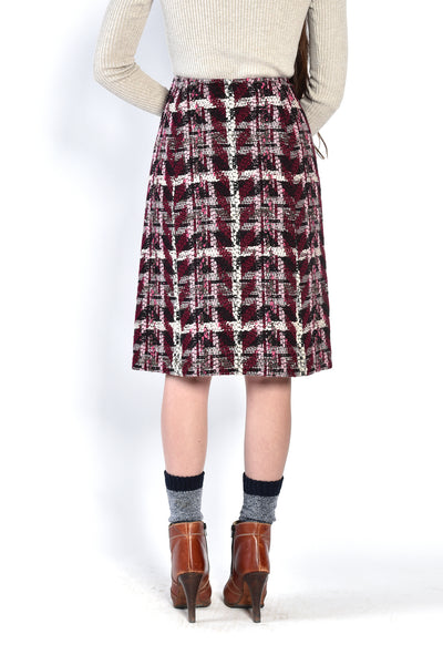 Gladys English Made Tweed Wool Skirt