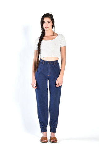 Lisa High Waisted Snap Cuff Jeans