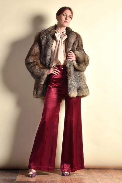 Elaine Silver Fox Fur Coat