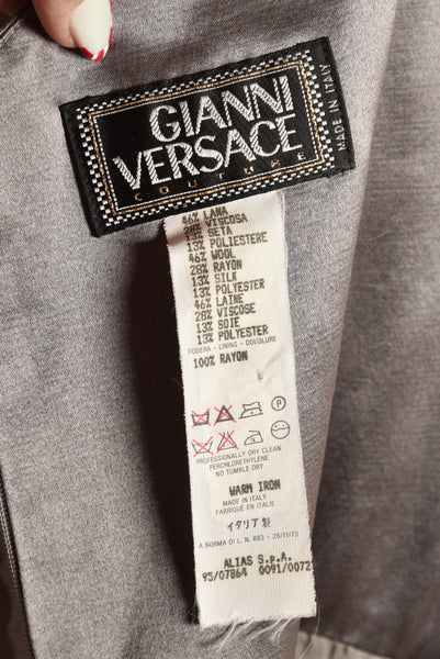 Versace Couture 1990s Velvet Dress