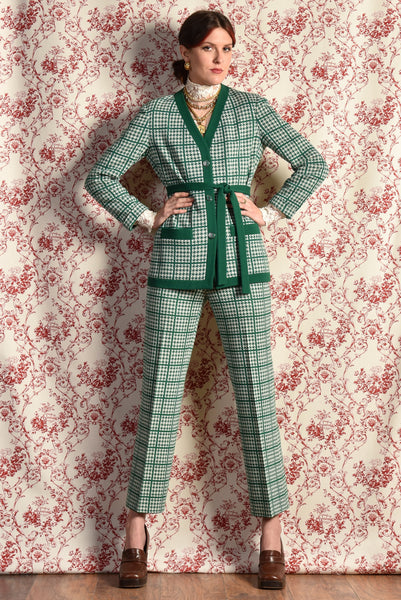 Bleyle 1970s Houndstooth Wool Suit