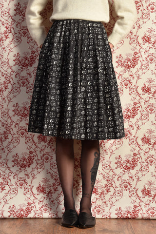 Kirby 1950s Nordic Holiday Cotton Skirt