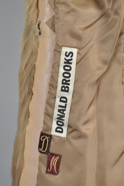 Donald Brooks 70s Shaggy Coyote Fur Coat