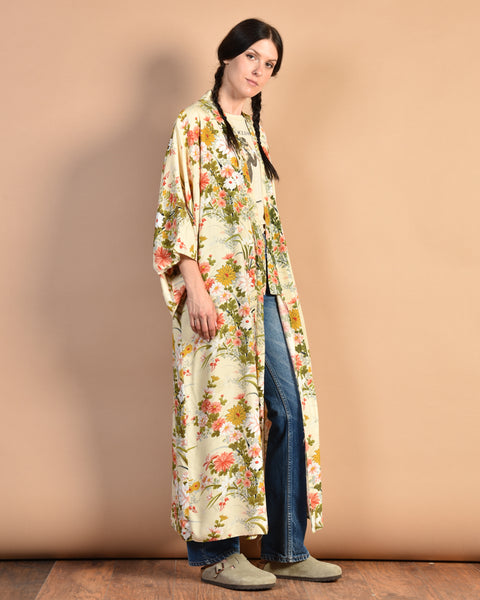 Eulalie 40s Floral Kimono