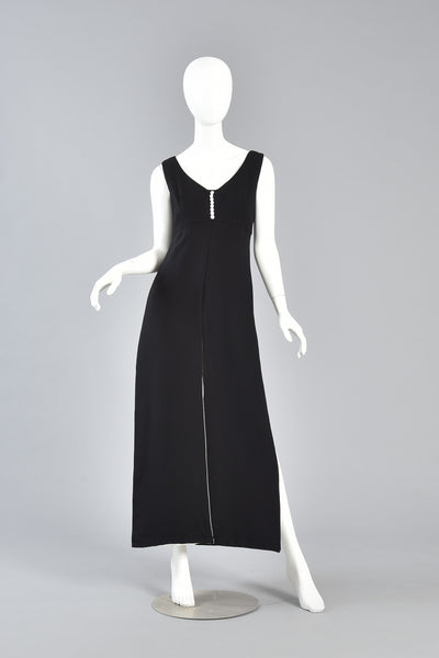 Monochrome 1960s Colorblock Carwash Dress