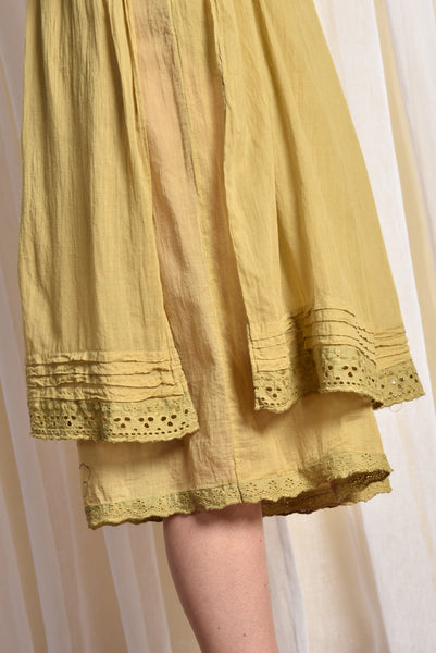 Nancy 1970s Edwardian Gauze Dress