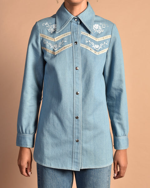 DiCosta 70s Embroidered Jean Jacket